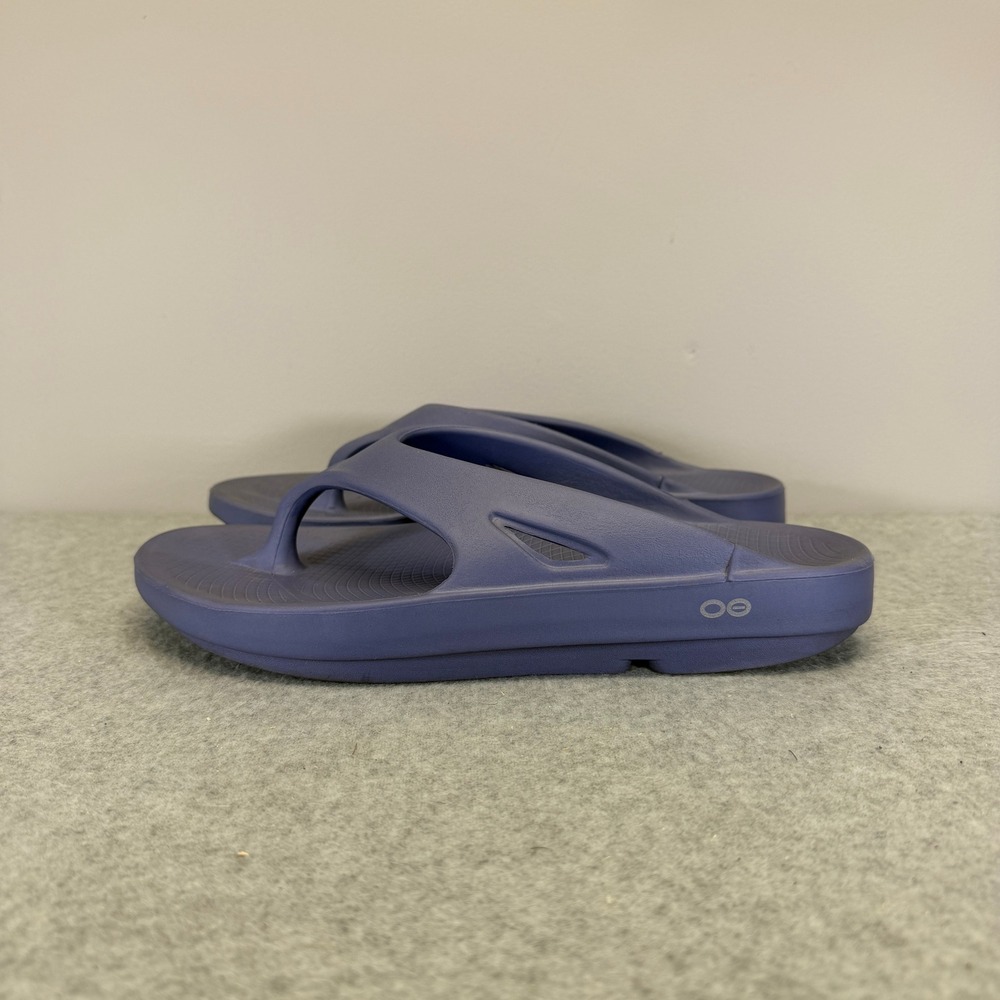 OOFOS OOriginal Recovery Sandals Mens Size 10 Slate Blue Slip Flip Flop Comfort